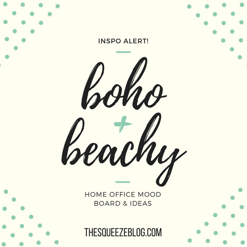 Boho Beach-Chic Office Mood Board and Ideas